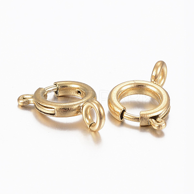 Ion Plating(IP) 304 Stainless Steel Spring Ring Clasps STAS-H423-09G-1