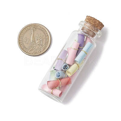 Transparent Glass Wishing Bottle Decoration PALLOY-JF03136-1