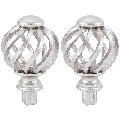 Plastic Round Curtain Rod Finials FIND-GF0002-90A-1