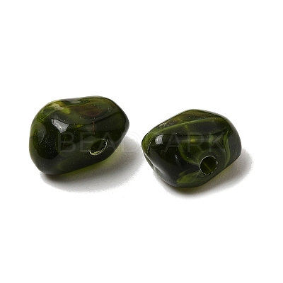 Opaque Acrylic Imitation Gemstone Beads OACR-G061-04C-1