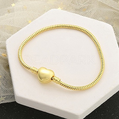 Brass European Style Bracelets for Jewelry Making BJEW-S158-17G-1