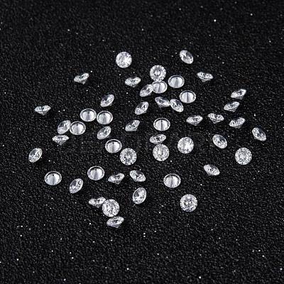 Clear Grade A Diamond Shaped Cubic Zirconia Cabochons X-ZIRC-M002-3mm-007-1