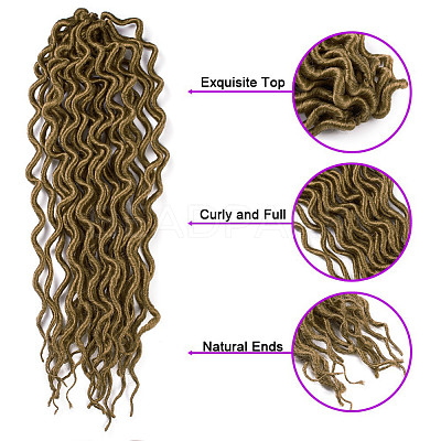 Dreadlocks Braiding Hair for Women OHAR-G005-18B-1