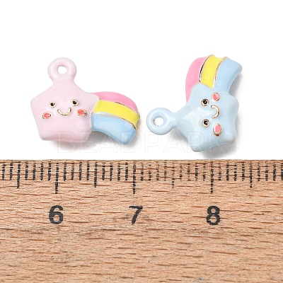 Alloy Enamel Pendants AL-CBA90C6-06-1
