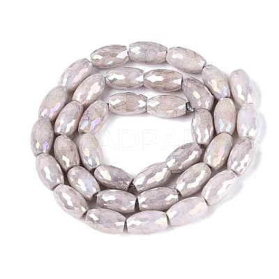 Anti-Tarnish Electroplate Glass Beads Strands EGLA-Q130-02A-02-1