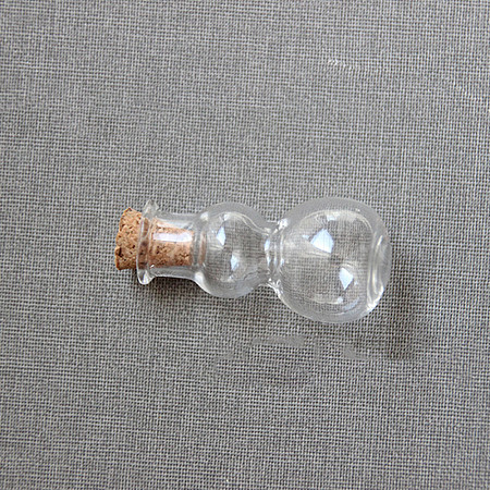 Gourd Shape Miniature Glass Bottles BOTT-PW0008-04-1