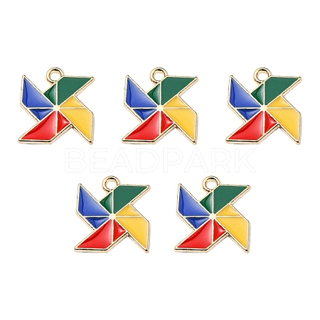 Alloy Enamel Pendants ENAM-YW0002-35A-1