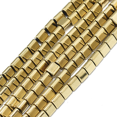 Electroplate Non-magnetic Synthetic Hematite Beads Strands G-S352-63-1