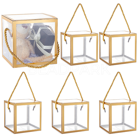Foldable Hot Stamping Transparent PVC Packaging Boxes CON-WH0123-24A-02-1
