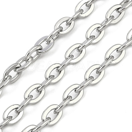 Non-Tarnish 304 Stainless Steel Link Chains CHS-A013-05P-1