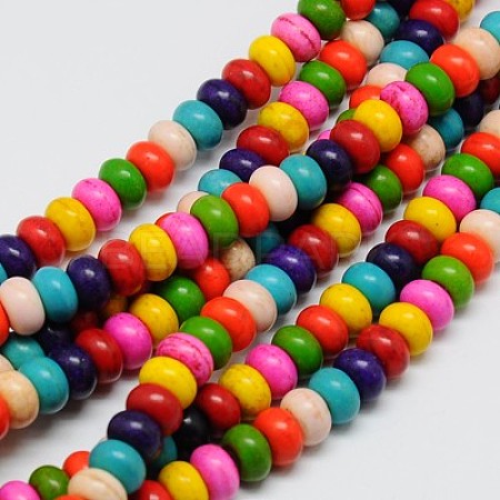 Synthetic Turquoise Beads Strand TURQ-G109-10x6mm-09-1