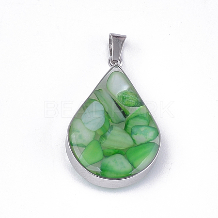 Dyed Shell Pendants STAS-T043-02N-1