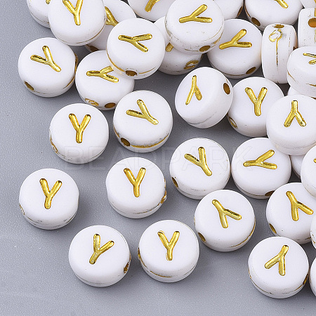 Plating Acrylic Beads LS-X-PACR-R242-01Y-1