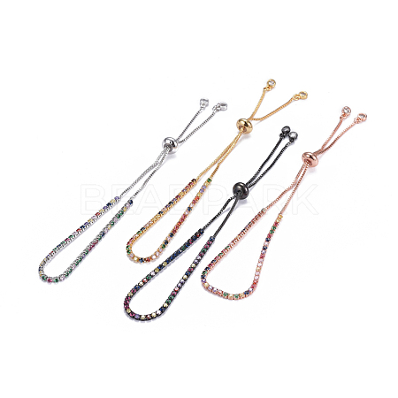 Adjustable Stainless Steel Slider Bracelets BJEW-N303-28-1