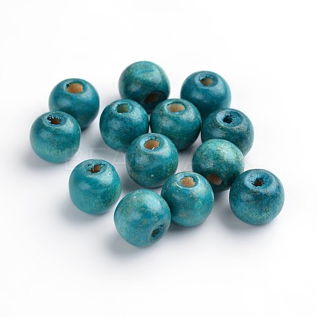 Natural Wood Beads X-TB12mmY-9-1