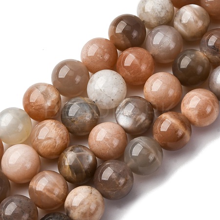 Grade AA Natural Multi-Moonstone Bead Strands G-M296-01-12mm-01-1