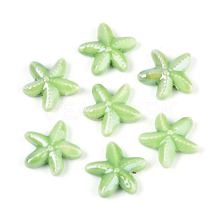 Handmade Porcelain Beads PORC-Q002-02F-01-1