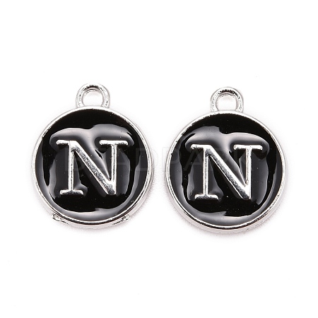 Platinum Plated Alloy Charms ENAM-S118-02N-P-1