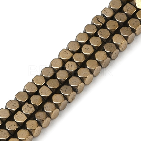 Electroplate Non-magnetic Synthetic Hematite Beads Strands G-I175-09G-1