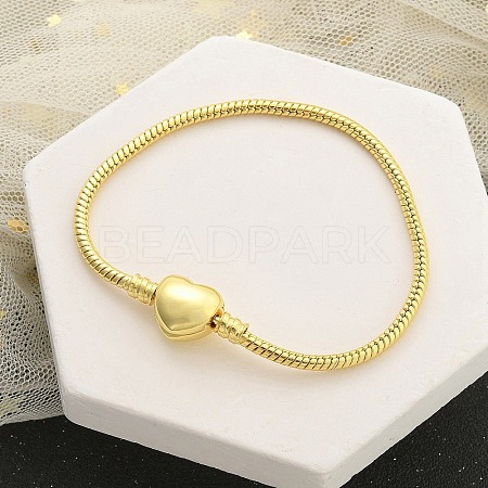 Brass European Style Bracelets for Jewelry Making BJEW-S158-17G-1