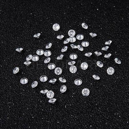 Clear Grade A Diamond Shaped Cubic Zirconia Cabochons X-ZIRC-M002-3mm-007-1