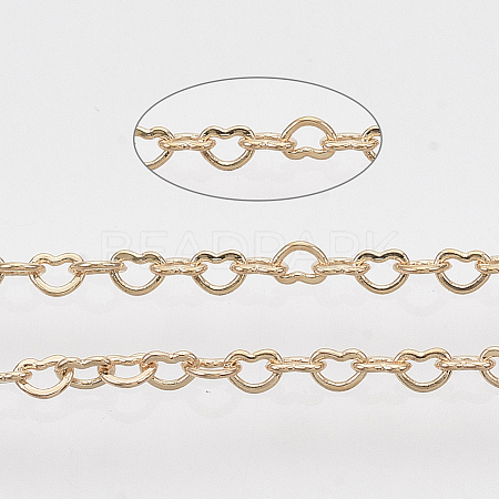 Soldered Brass Heart Chains X-CHC-T008-03LG-1