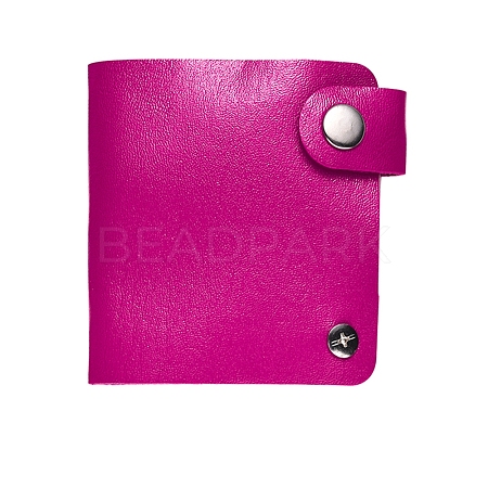 26 Slots Imitation Leather Rectangle DIY Nail Art Image Plate Storage Bags MRMJ-R085-020H-1