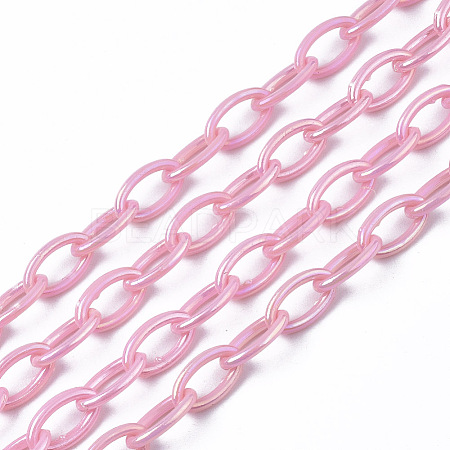 Acrylic Opaque Cable Chains PACR-N009-001H-1