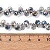 Transparent Electroplate Glass Beads Strands EGLA-F152A-FR06-2