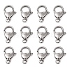 Tarnish Resistant Polished 304 Stainless Steel Lobster Claw Clasps X-STAS-R072-08A-1