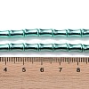 Electroplate Glass Beads Strands EGLA-Q128-13J-4