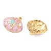 304 Stainless Steel Enamel Pendants STAS-Q119-27G-02-2