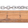 Tarnish Resistant 304 Stainless Steel Cable Chains CHS-P007-27P-05-4