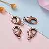Brass Lobster Claw Clasps KK-903-R-NF-5
