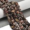 Natural Leopard Skin Jasper Beads Strands G-P497-01E-93-2