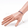 August Birthstone Natural Lapis Lazuli Beaded Bracelets BJEW-JB06092-08-4
