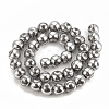 Electroplate Non-magnetic Synthetic Hematite Beads Strands G-T065-10mm-03E-2