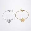 (Jewelry Parties Factory Sale)304 Stainless Steel Charm Bracelets BJEW-P075-15-1