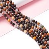 Natural Brecciated Jasper Beads Strands X-G-M381-01B-3