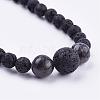 Natural Gemstone Beaded Necklaces & Stretch Bracelets Jewelry Sets SJEW-JS00918-4