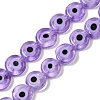 Handmade Evil Eye Lampwork Beads Strands LAMP-G164-10B-02-1