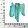 Electroplated Natural Quartz Crystal Graduated Beads Strands G-P315-A14-3
