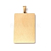 201 Stainless Steel Pendant STAS-B033-01G-11-2