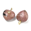 Natural Rhodonite Pendants G-B180-03G-06-2