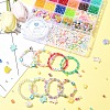 DIY Round & Flat Round with Letters Acrylic & Resin Bracelets Jewelry Making Kits DIY-FS0007-44-8