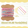 50M Gradient Color Waxed Polyester Cords YC-TADJ0001-04B-3