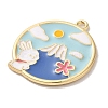 Alloy Enamel Pendants ENAM-147-03B-G-2