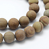 Natural Wood Lace Stone Beads Strands G-F518-21-6mm-3