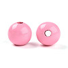 Painted Natural Wood Beads WOOD-A018-16mm-13-2