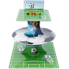 Football Match Theme Paper 3-Tier Round Cupcake Stand AJEW-WH0258-795-1